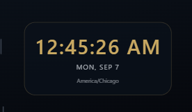 Clock Screenshot